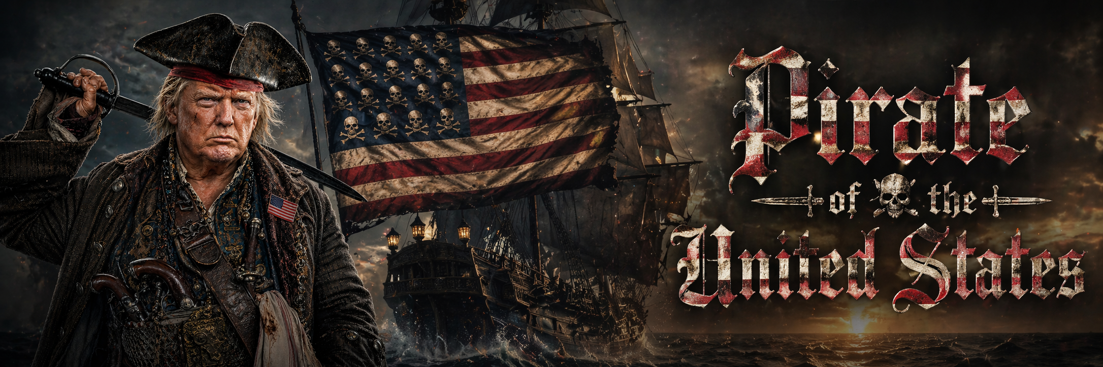 Pirate of the United States banner art